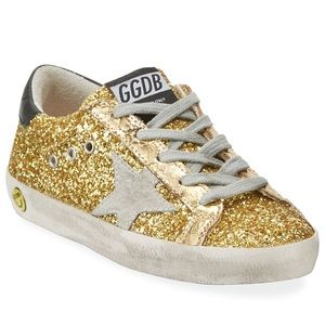 Golden Goose Superstar Gold Glitter Sneakers